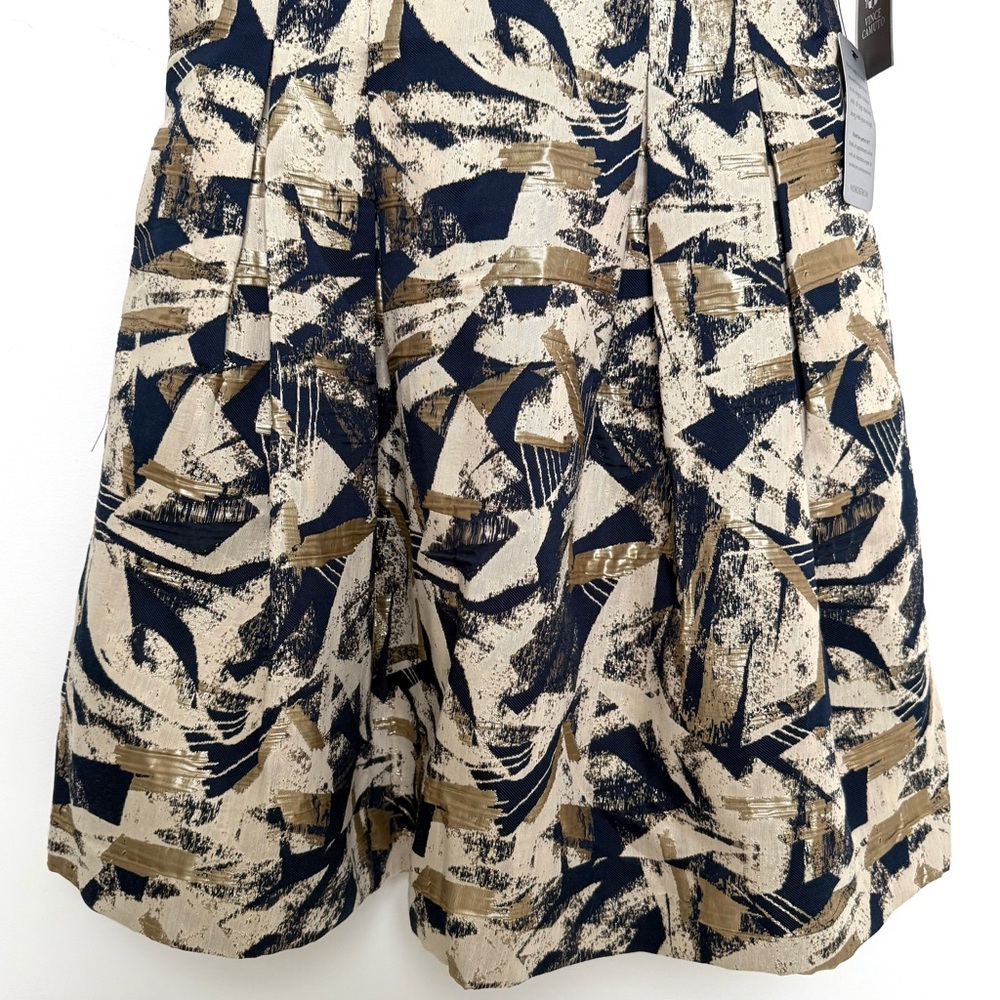 VINCE CAMUTO Jacquard Abstract Print Fit and Flare Mini Dress, NWT - Picture 9 of 14